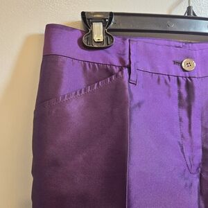 Dolce & Gabbana Deep Purple Silk Pants, s42